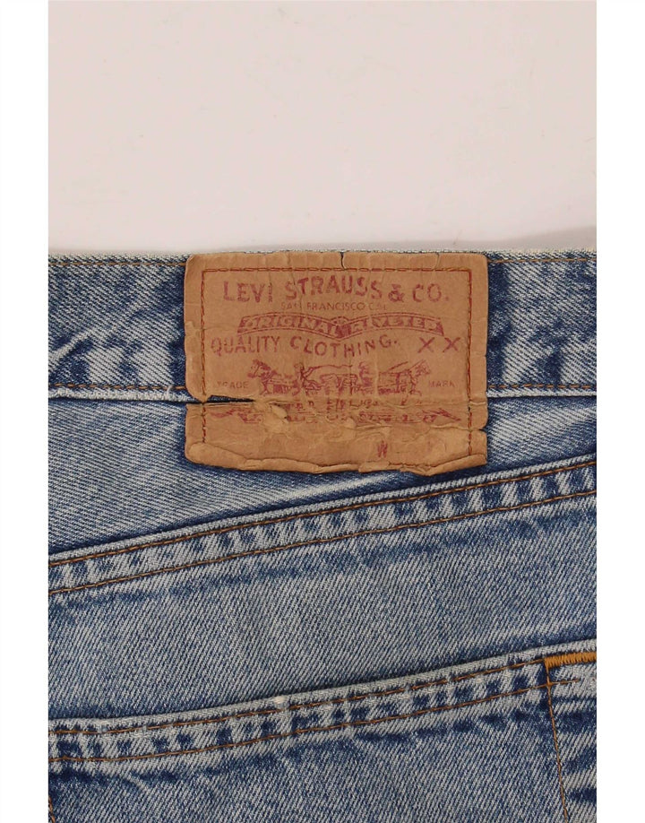 Blugi drepți distressed pentru bărbați Levi's W36 L32 Bumbac albastru