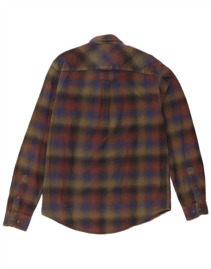 Cămașă de flanel pentru bărbați Timberland, de culoare medie, multicoloră, din bumbac