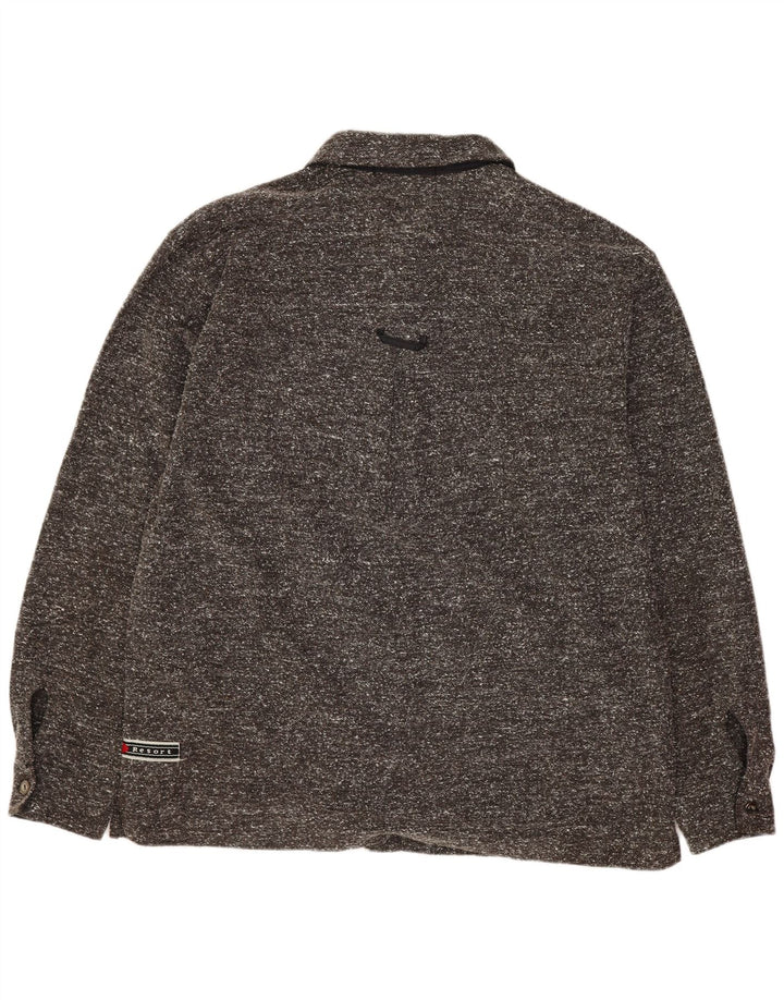 Cămașă de flanel LOTTO pentru bărbați Marea Britanie 40/42 mare, gri pete