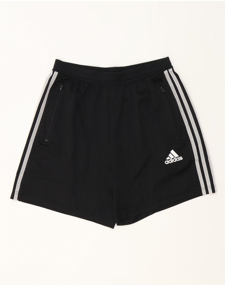 Pantaloni scurți sport Aeroready Adidas pentru bărbați, poliester mediu negru
