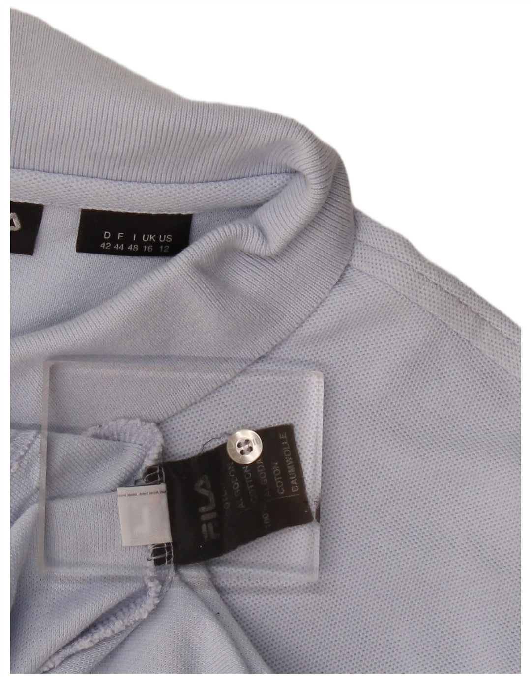 Tricou polo Fila pentru femei UK 16, mare, albastru, bumbac