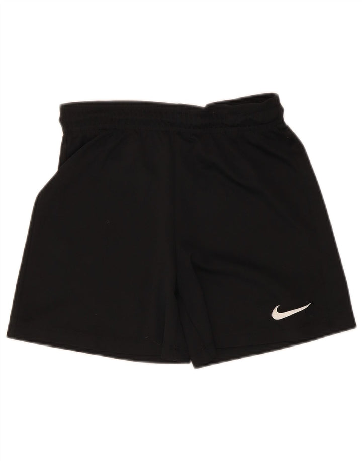 Pantaloni scurți sport Nike Dri Fit pentru băieți 10-11 ani Poliester negru mediu