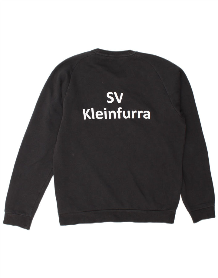 Hanorac grafic pentru bărbați Adidas Jumper mediu din bumbac negru