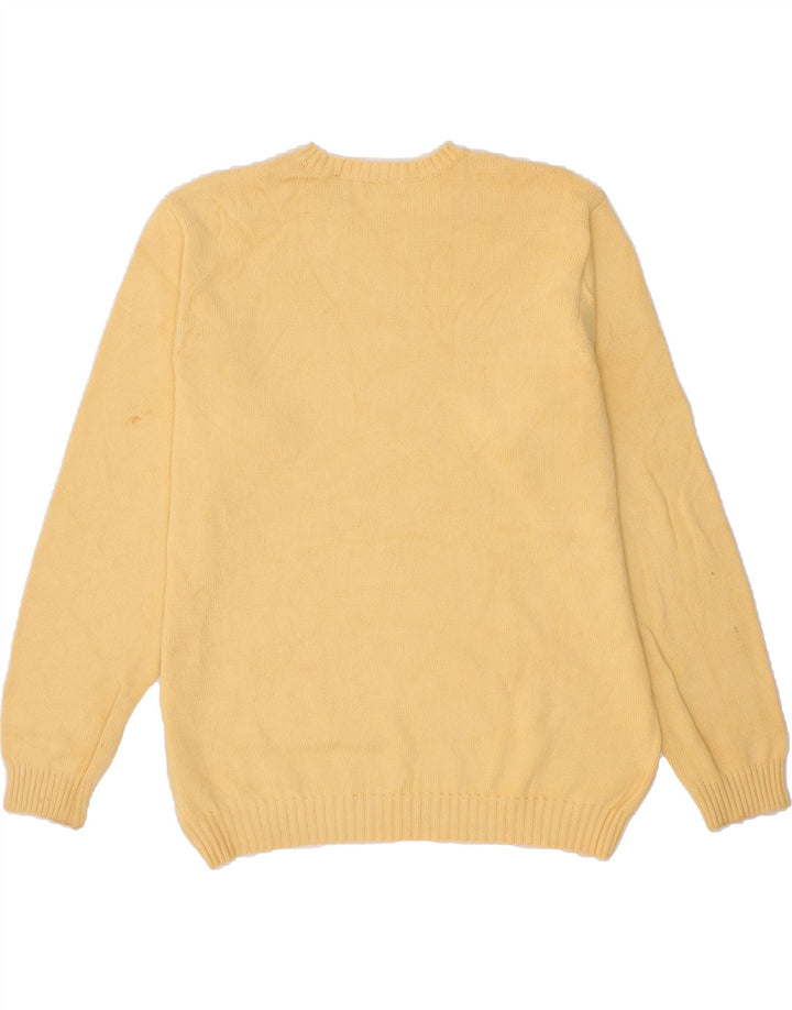 IZOD Mens Crew Neck Jumper Sweater Large Beige Cotton Vintage Izod and Second-Hand Izod from Messina Hembry 