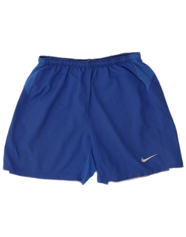 Pantaloni scurți sport Nike pentru bărbați, mari, albastru, poliester
