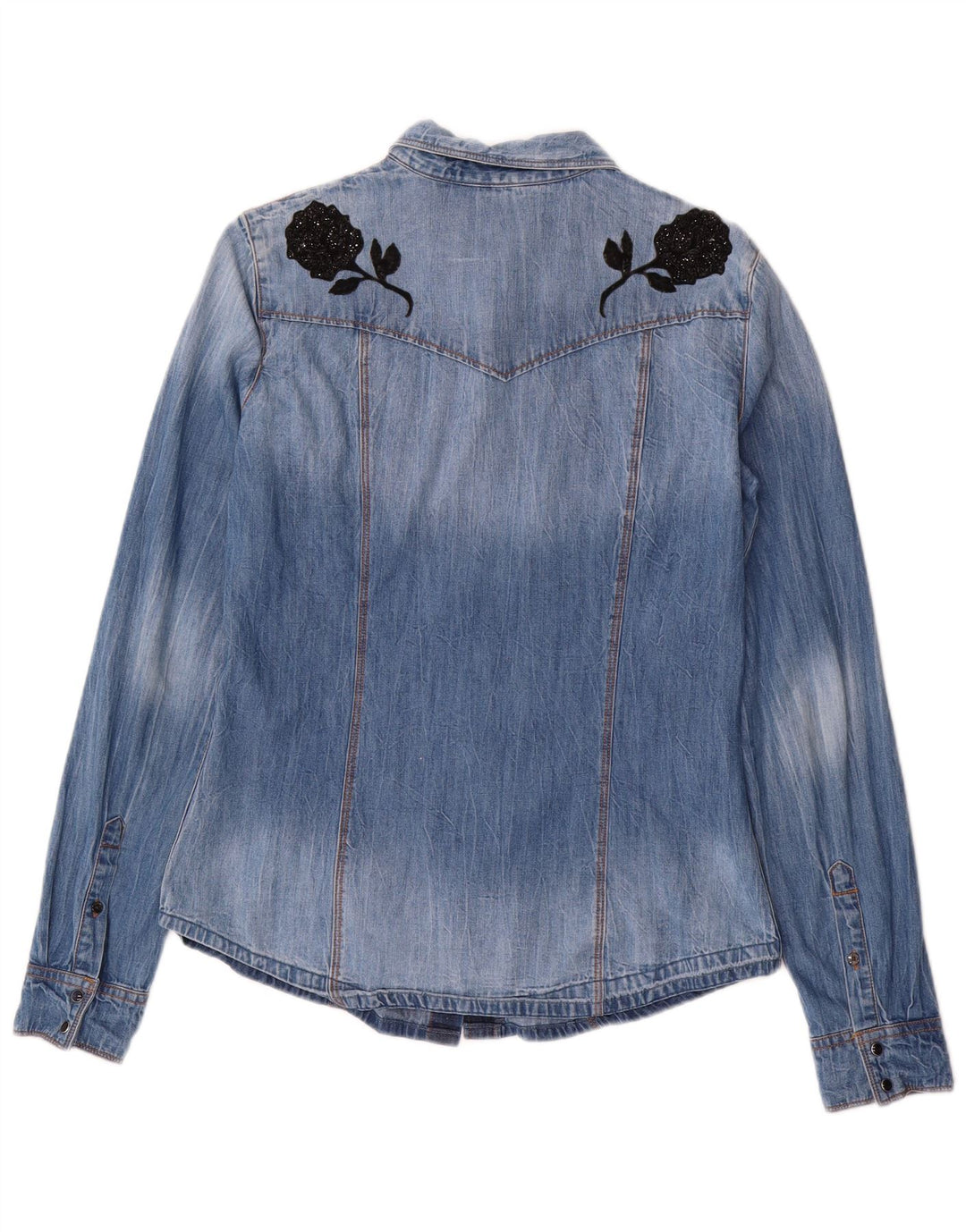 Cămașă de blugi pentru femei GUESS UK 14 Medium Blue Floral