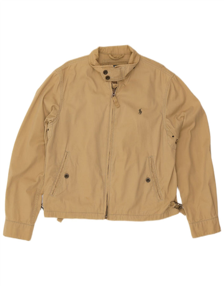 Jachetă Bomber Polo Ralph Lauren pentru bărbați UK 38, bumbac mediu bej