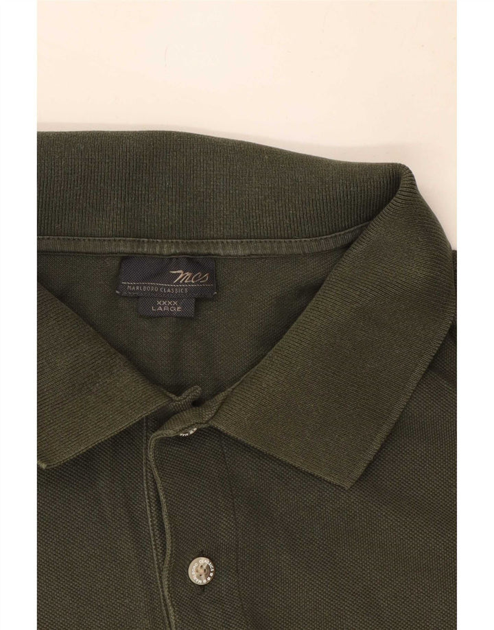 Tricou polo pentru bărbați Marlboro Classics 4XL verde