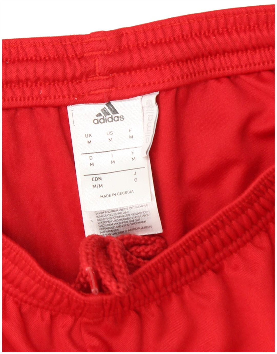 Pantaloni scurți sport pentru bărbați Adidas Climalite, poliester roșu mediu