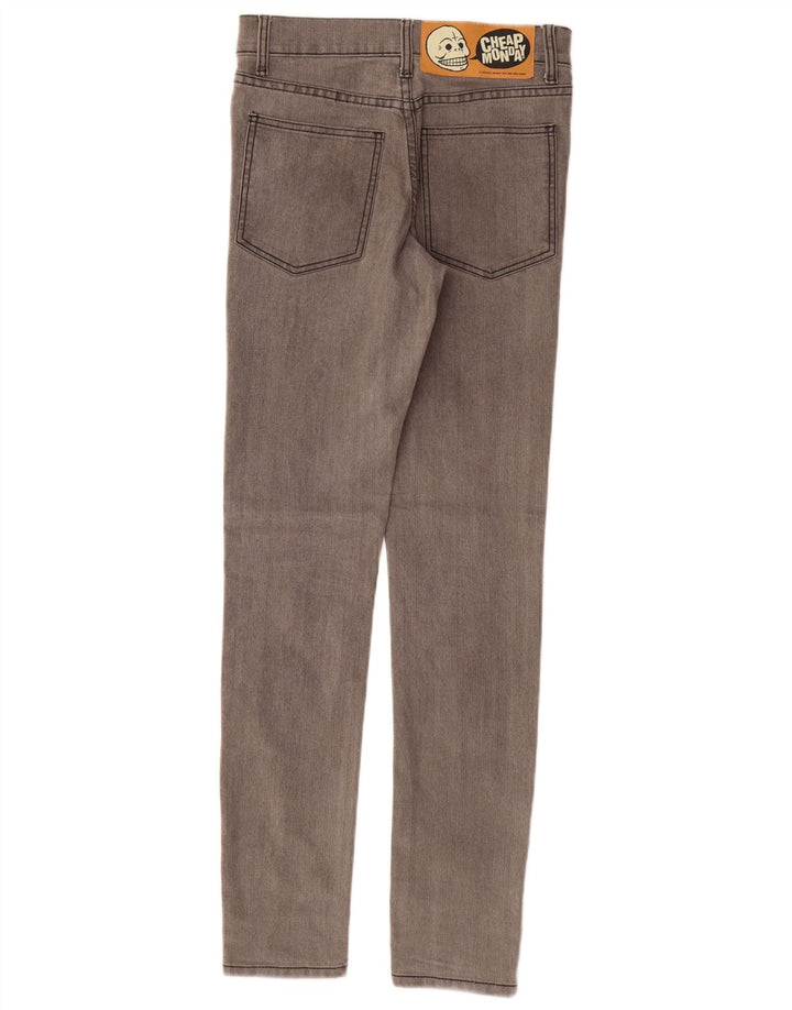 CHEAP MONDAY Blugi skinny de damă W27 L32 bumbac gri