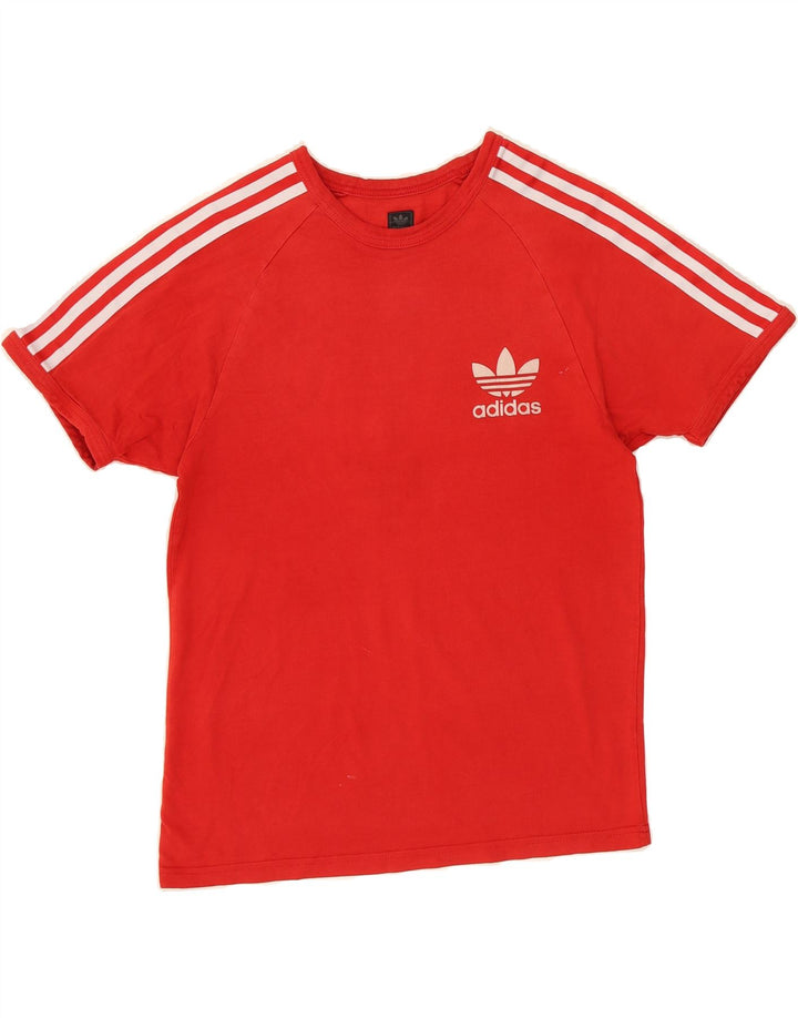 ADIDAS Mens T-Shirt Top Small Red Vintage Adidas and Second-Hand Adidas from Messina Hembry 