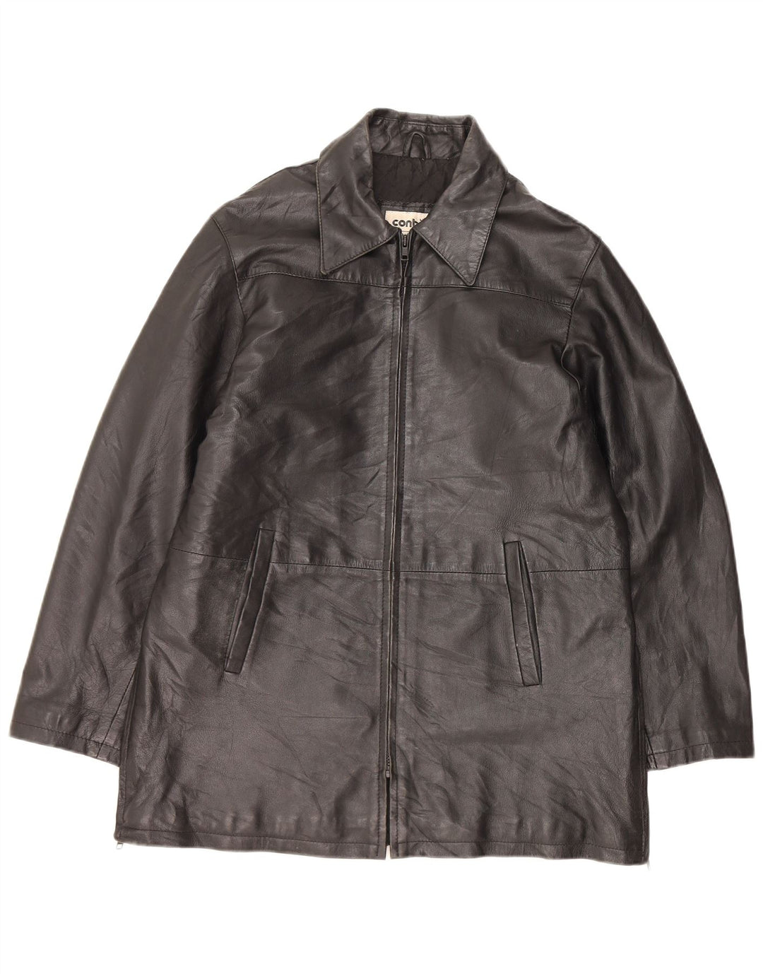 Jachetă din piele bărbați CONBIPEL IT 44 XS piele neagră