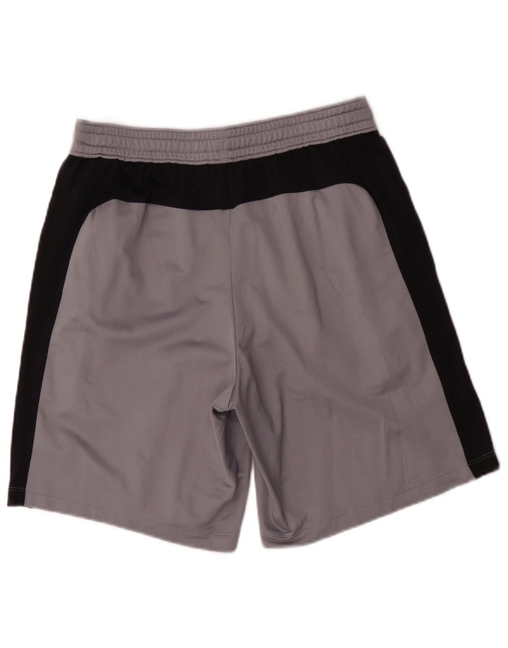 Pantaloni scurți sport grafic Under Armour pentru bărbați, gri mediu, poliester color bloc