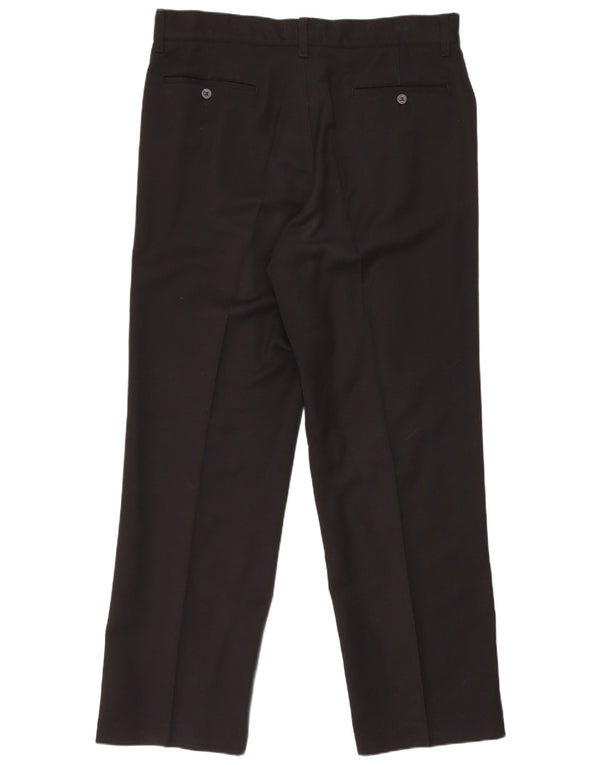 Pantaloni casual drepti pentru bărbați Armani IT 50 Large W35 L31 Negri