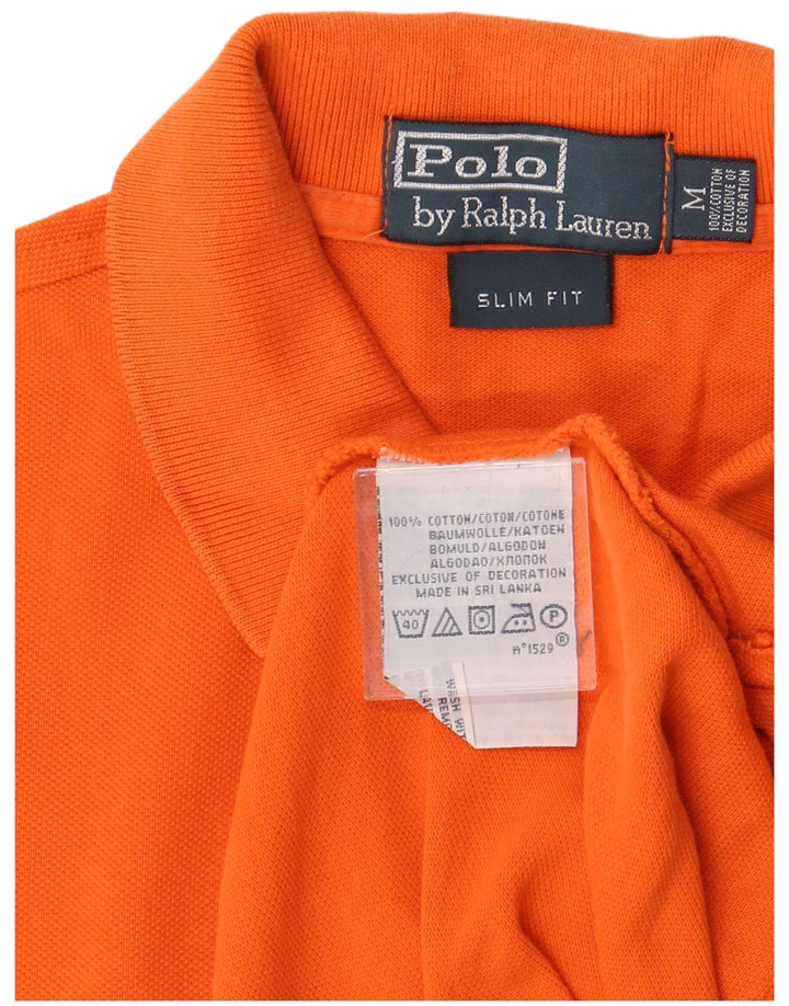 POLO RALPH LAUREN Cămașă polo cu grafică pentru bărbați, bumbac portocaliu mediu