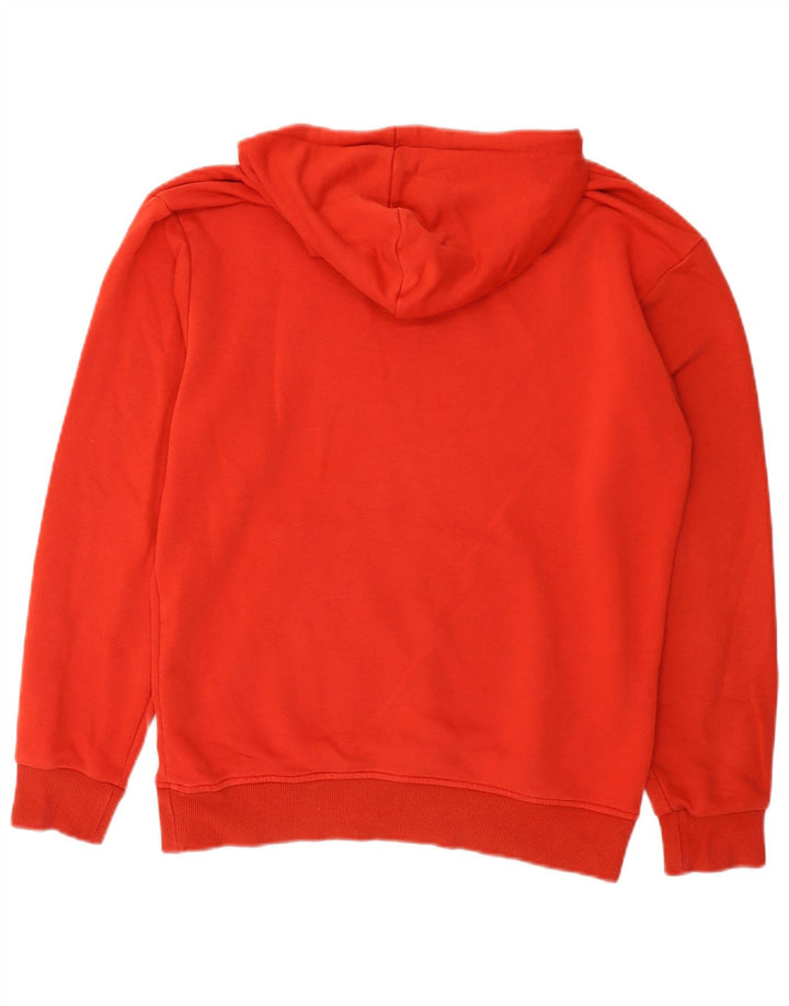 Puma Mens Graphic Hoodie Jumper Small Red Cotton