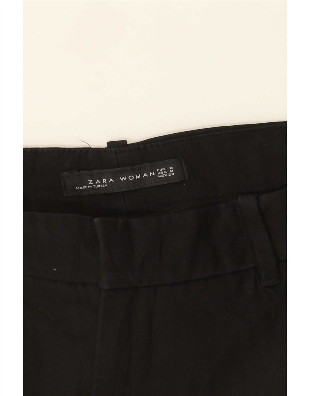 Pantaloni chino drepti pentru femei Zara Mediu L28 L27 Negri