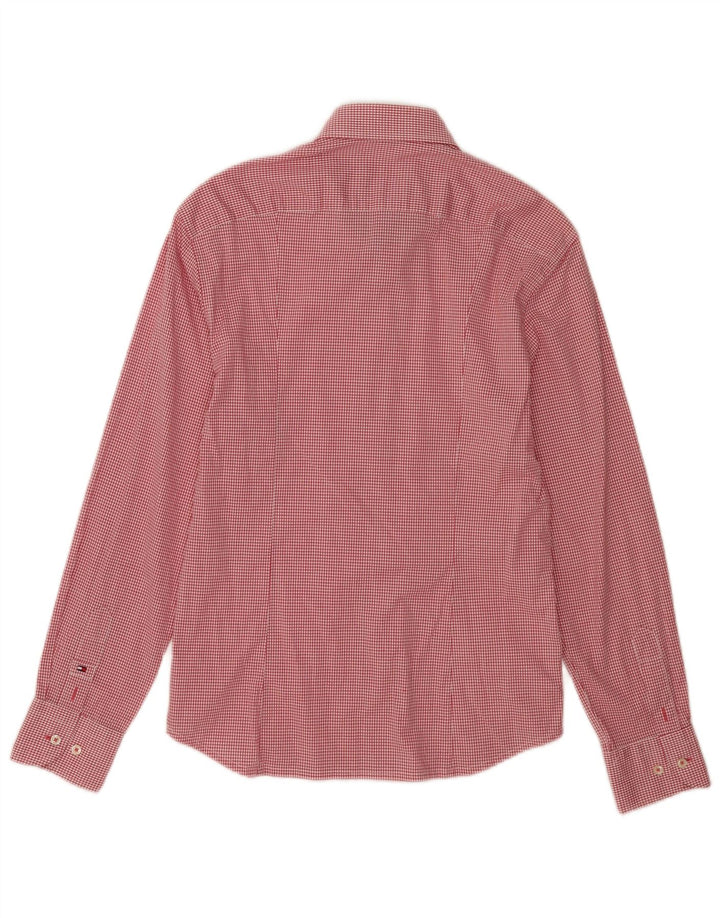Cămașă pentru bărbați Tommy Hilfiger, cu o formă regulată, Mărimea 38 15 Medium Red Gingham
