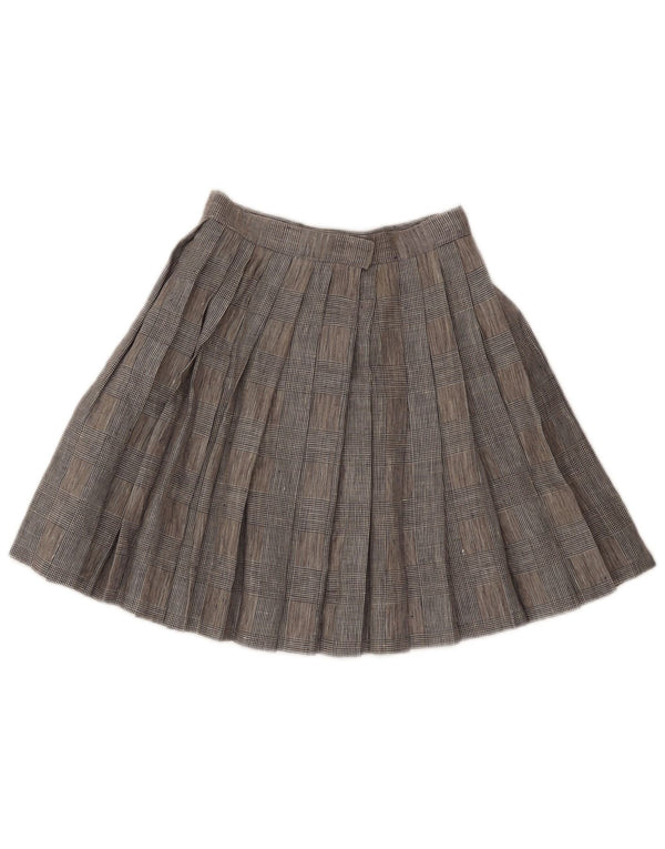 Fusta plisată cuțit vintage pentru femei W24 XS picior de gală gri