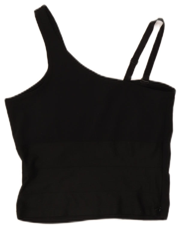 Vest Crop Top pentru femei Nike UK 8 Small Black