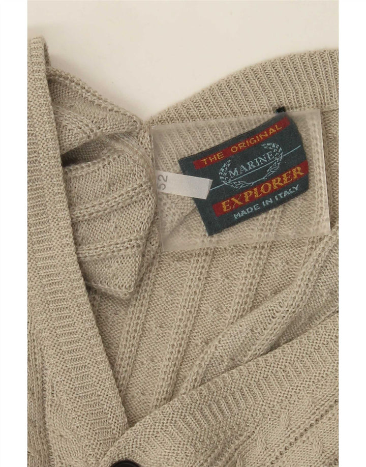 Pulover cardigan pentru bărbați Explorer IT 52 Lână mare bej