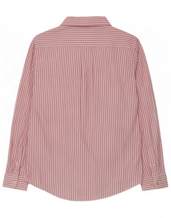 Cămașă Tommy Hilfiger pentru bărbați, bumbac cu dungi mari, roz