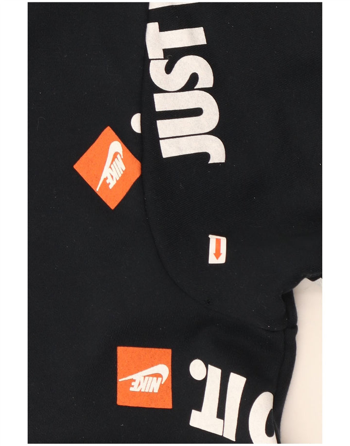 Hanorac grafic pentru bărbați NIKE Pulover mic din bumbac bleumarin