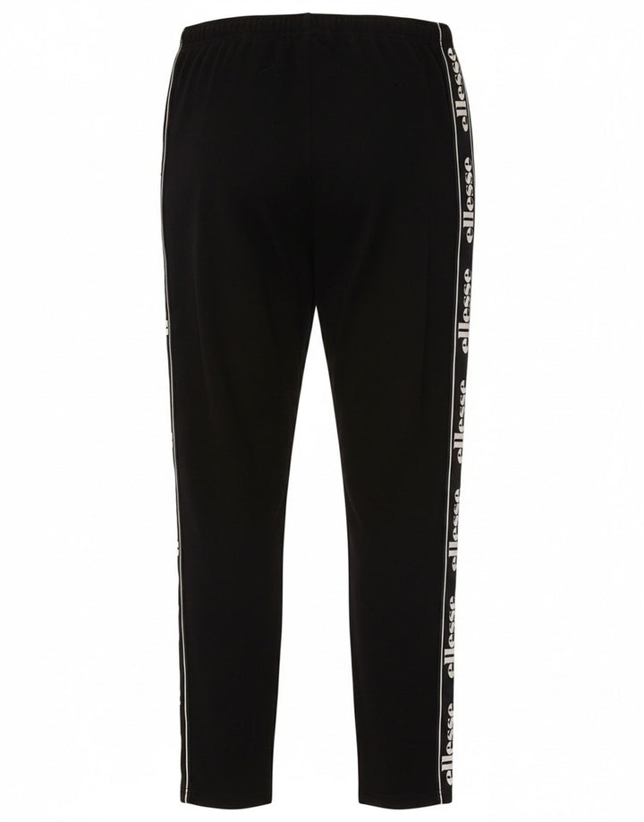 ELLESSE Womens Graphic Leggings UK 10 Small Black Cotton Vintage Ellesse and Second-Hand Ellesse from Messina Hembry 