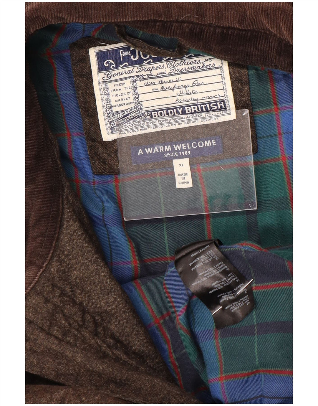 Jachetă matlasată pentru bărbați Joules UK 42 XL Maro Poliester