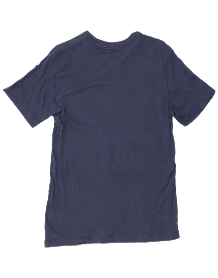 Tricou grafic Nike pentru bărbați Top mic din bumbac bleumarin