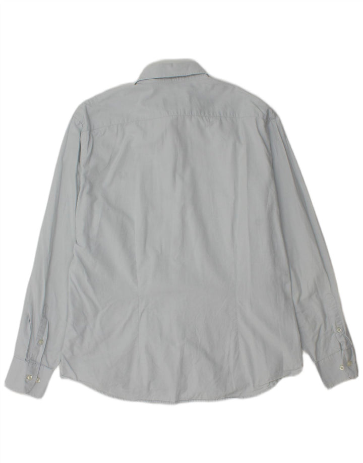Cămașă Slim Fit FRED PERRY pentru bărbați, bumbac albastru 2XL