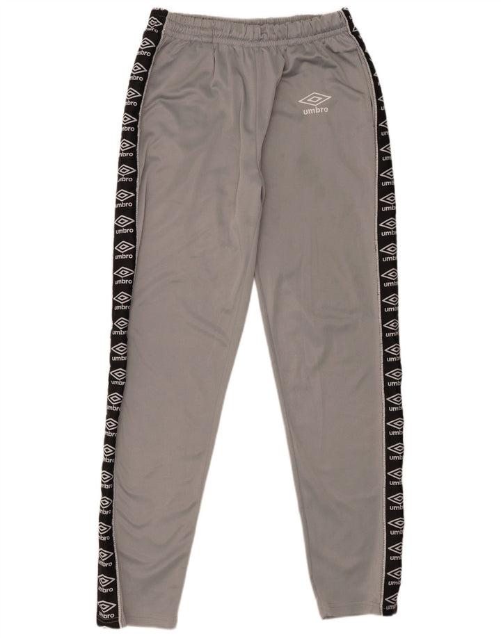 Pantaloni de trening grafic Umbro pentru bărbați, mari, gri, poliester color bloc