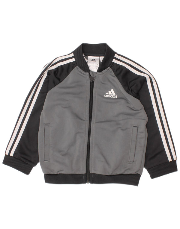 Jachetă de top pentru trening ADIDAS pentru bebeluși 12-18 luni, gri colorblock