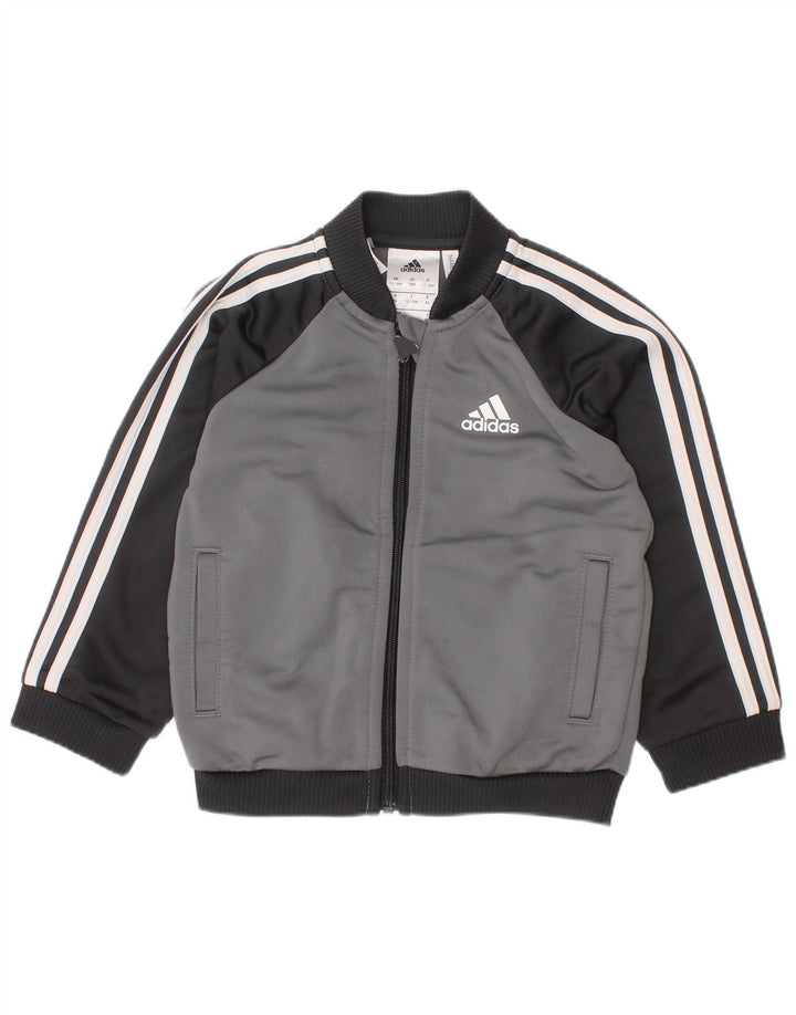 Jachetă de top pentru trening ADIDAS pentru bebeluși 12-18 luni, gri colorblock