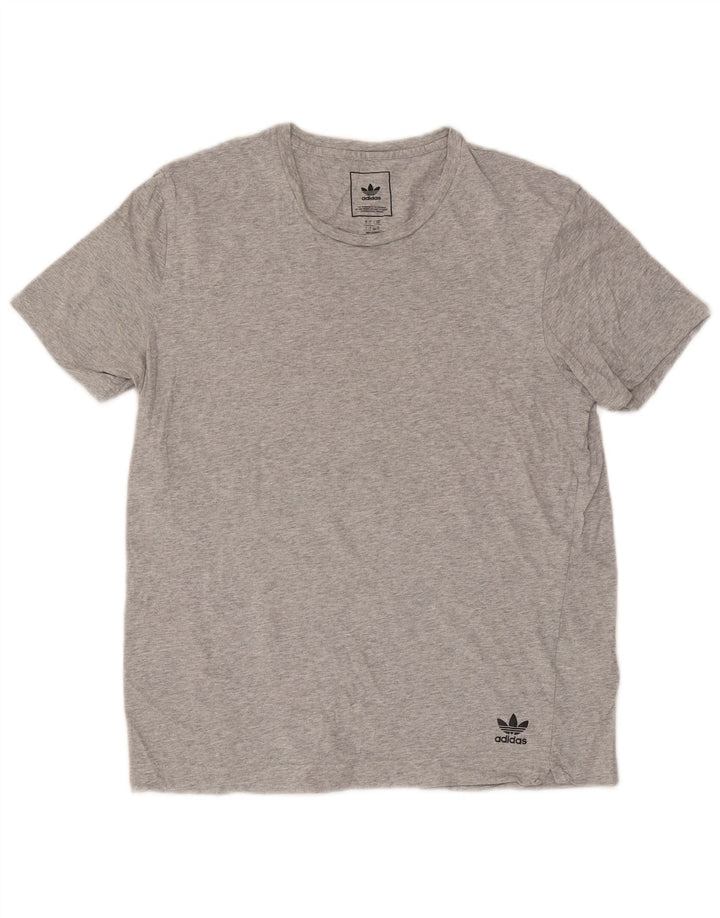 Tricou pentru bărbați Adidas Top mare, gri, pete din bumbac