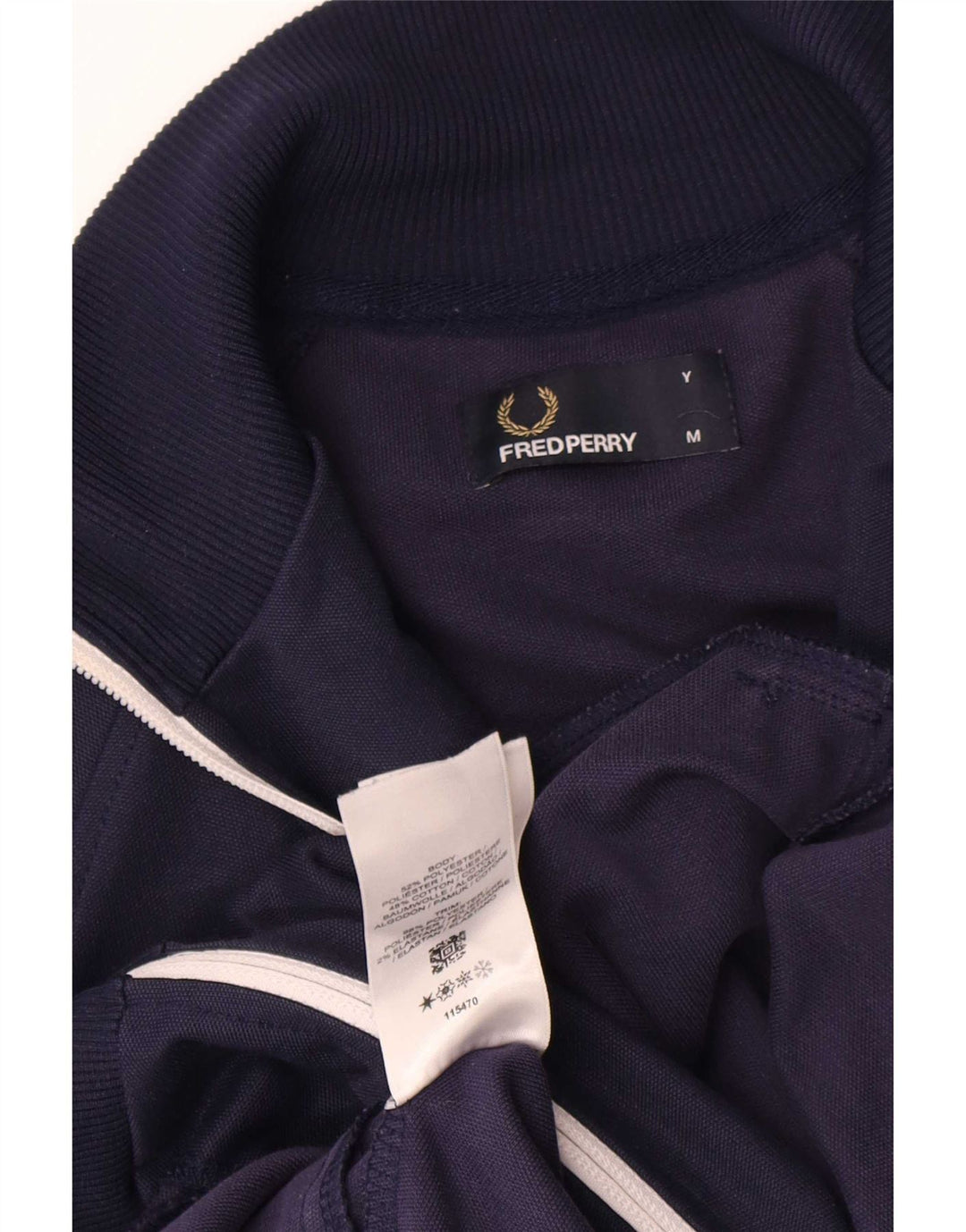 Jachetă de trening pentru băieți Fred Perry, 11-12 ani, albastru bleumarin mediu