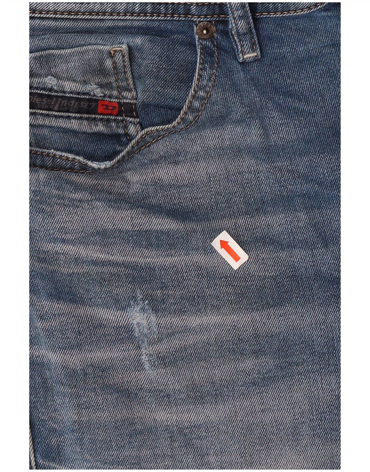 Jeans slim skinny Thommer Distressed pentru bărbați Diesel L31 L32 Bumbac albastru