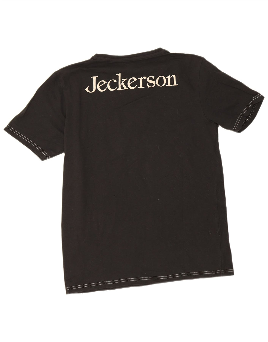 Tricou grafic Jeckerson pentru bărbați Top mediu negru bumbac