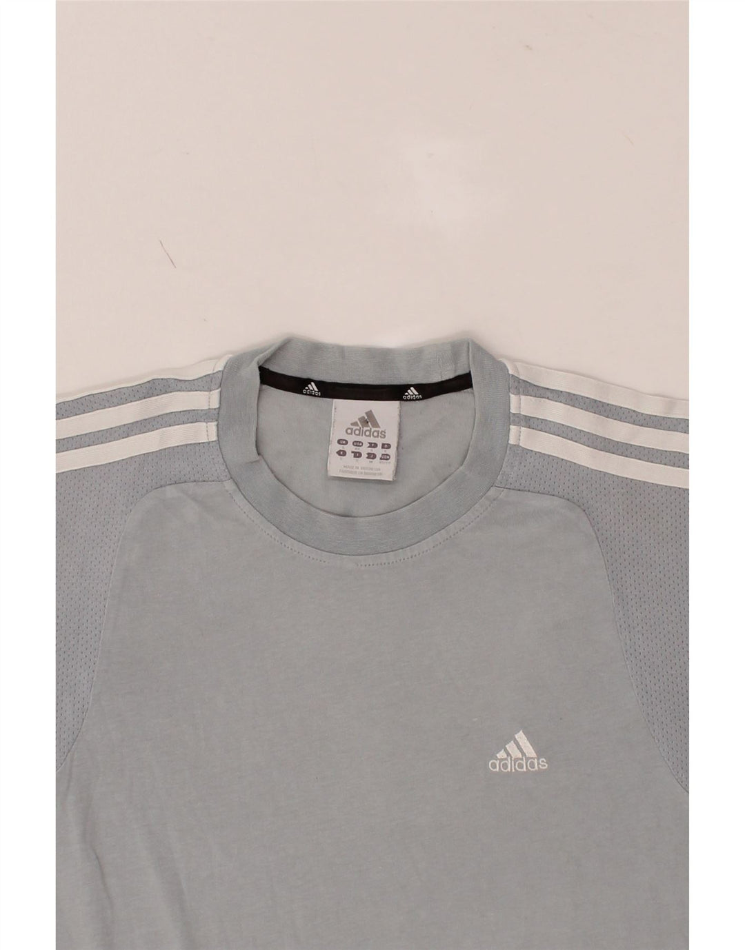 ADIDAS Mens T-Shirt Top Small Grey Cotton Vintage Adidas and Second-Hand Adidas from Messina Hembry 