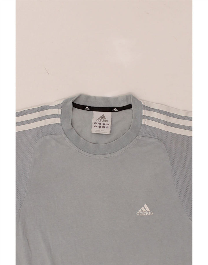 ADIDAS Mens T-Shirt Top Small Grey Cotton Vintage Adidas and Second-Hand Adidas from Messina Hembry 