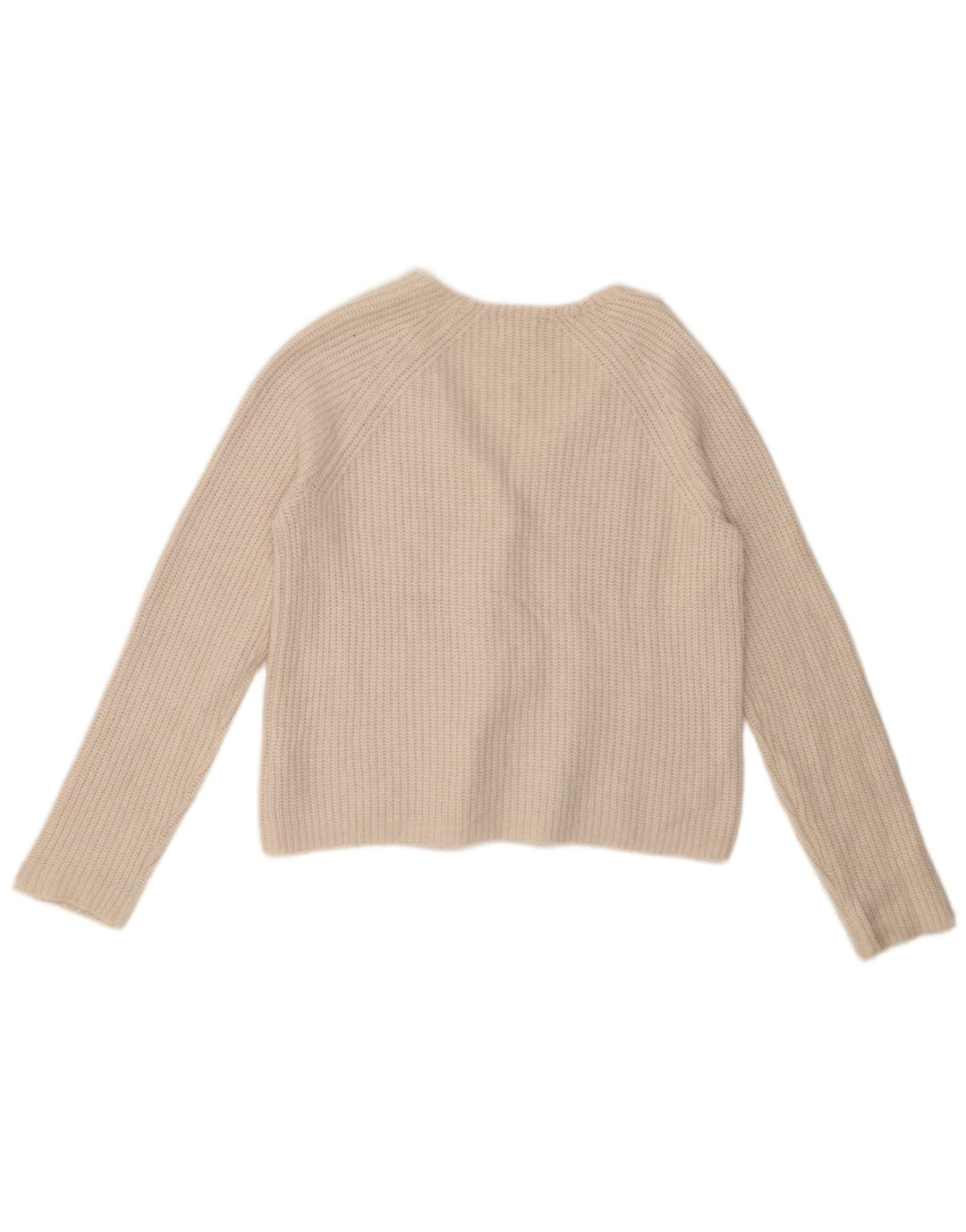 FAT FACE Pulover cardigan supradimensionat pentru femei UK 10 Small White Nylon