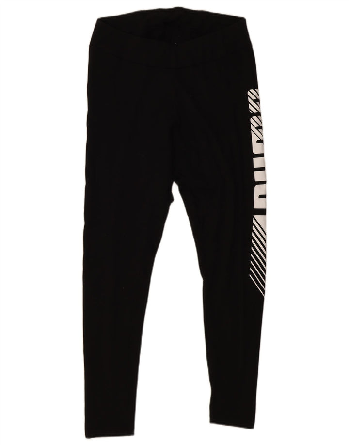 Leggings grafic Puma pentru femei UK 12, bumbac mediu negru