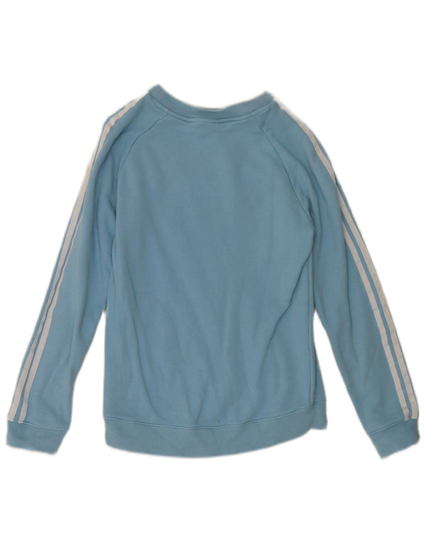 Pulover adidas pentru femei UK 8 mic albastru bumbac sport