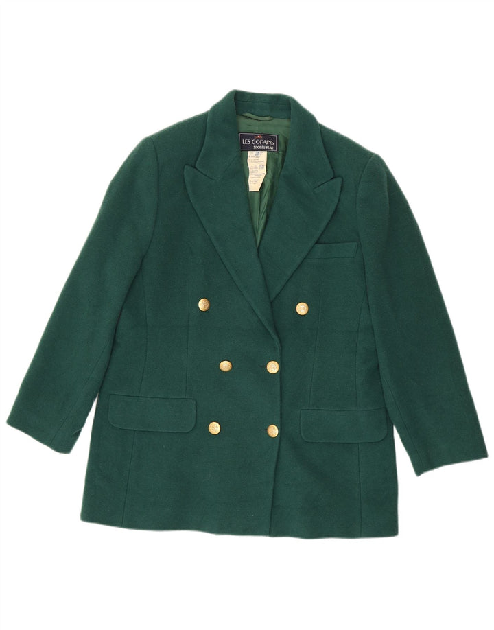 Jachetă blazer pentru femei Les Copains, cu piept dublu, IT 48 XL Lână verde