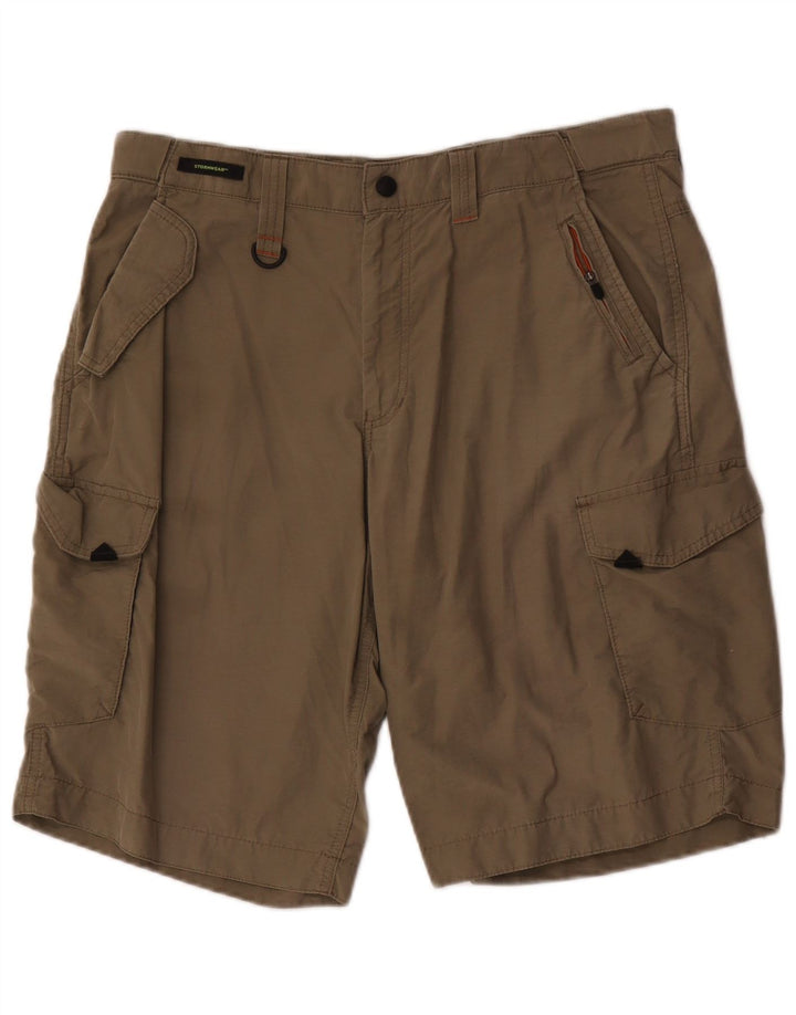 Pantaloni scurți cargo pentru bărbați Marks & Spencer W34, bumbac mare kaki