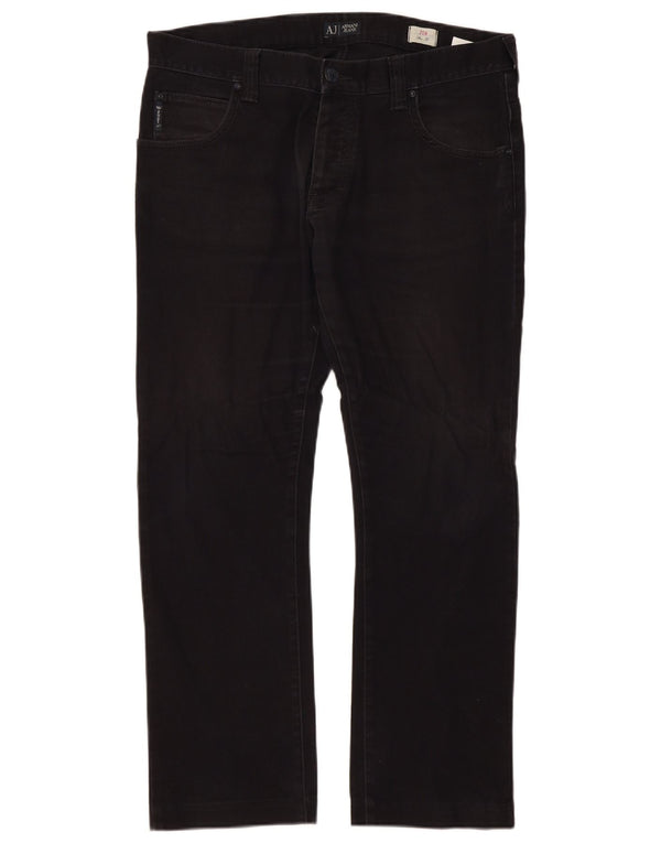 Blugi pentru bărbați Armani J08 Slim W36 L30 bumbac negru