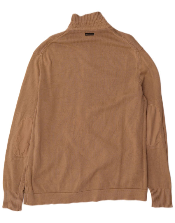 Pulover cardigan pentru bărbați Marlboro Classics 2XL, bumbac, bej