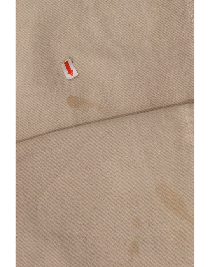 Blugi lați cu talie înaltă pentru femei ZARA EU 34 2XS W24 L29 Bej