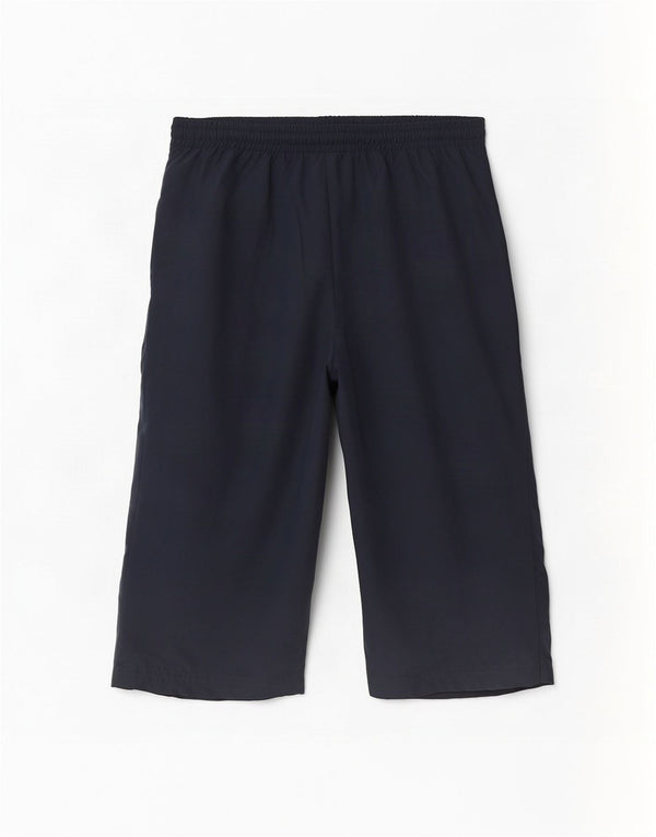 Pantaloni scurți sport Bermude Adidas pentru femei UK 12 Medium Bleumarin Poliester