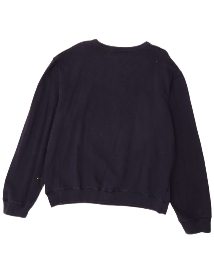 Hanorac grafic pentru bărbați LEVI'S Pulover mare din bumbac bleumarin